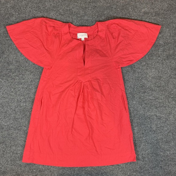 Pomander Place Dresses & Skirts - Pomander Place Tuckernuck Dress Womens‎ Small Red Finley Flutter Sleeve